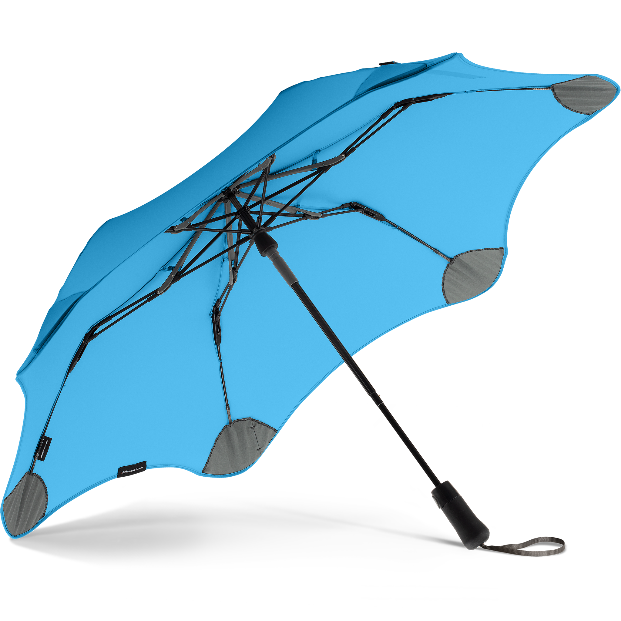 2020 Metro Blue Blunt Umbrella Under View