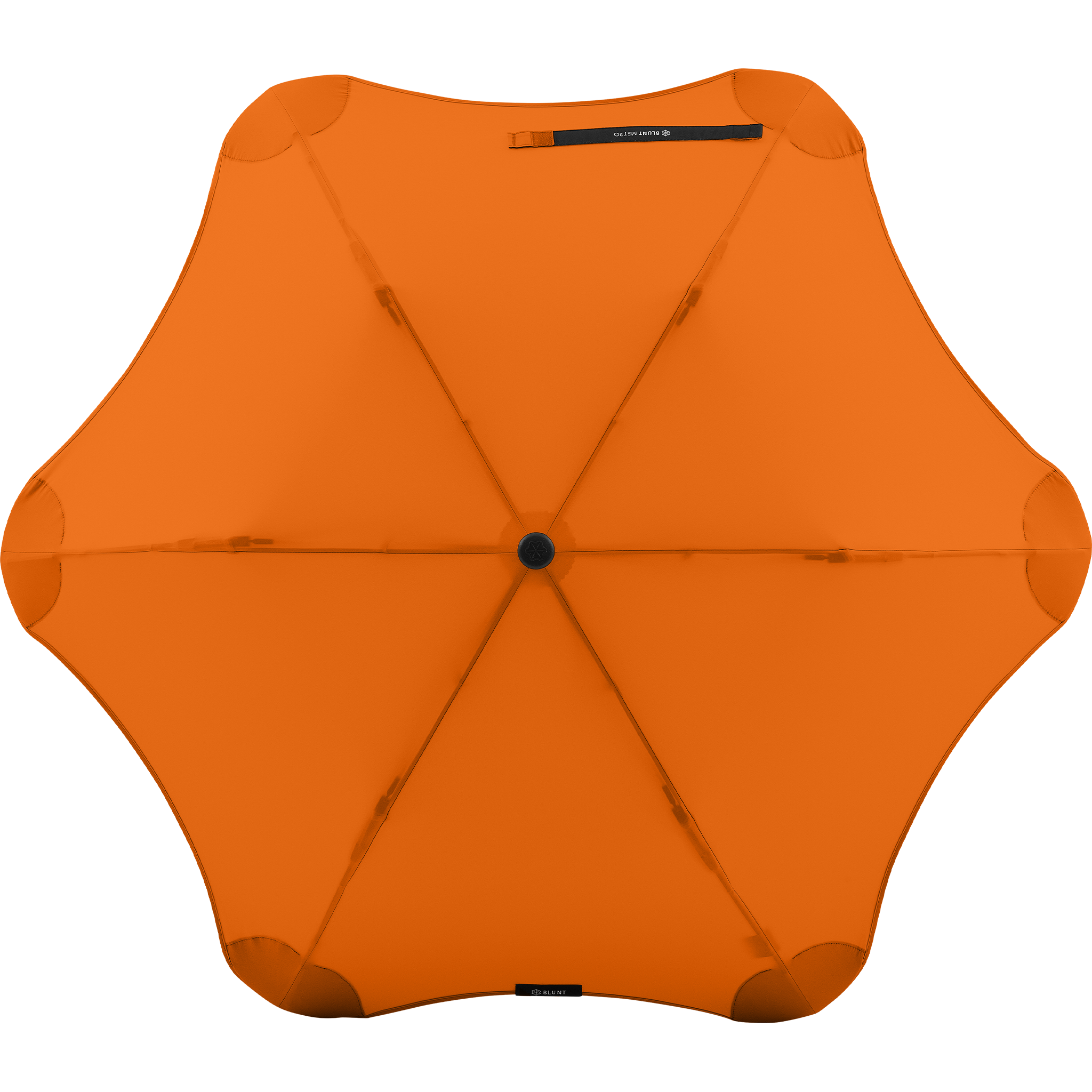 2020 Metro Orange Blunt Umbrella Top View